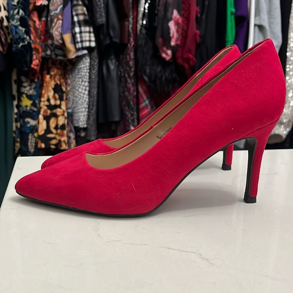 A New Day Red Suede Pumps - Picture 2 of 4